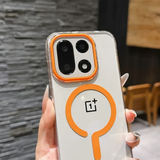 Hard PC Transparent Magnetic Back Cover Case for OnePlus 15 with Wireless Charging Capability - Image 7