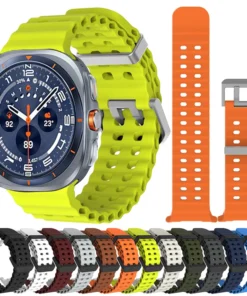 Marine Band For Samsung Galaxy Watch Ultra 2025 Sports Silicone Strap Bracelet Samsung Galaxy Ultra 47mm Watchband Accessories