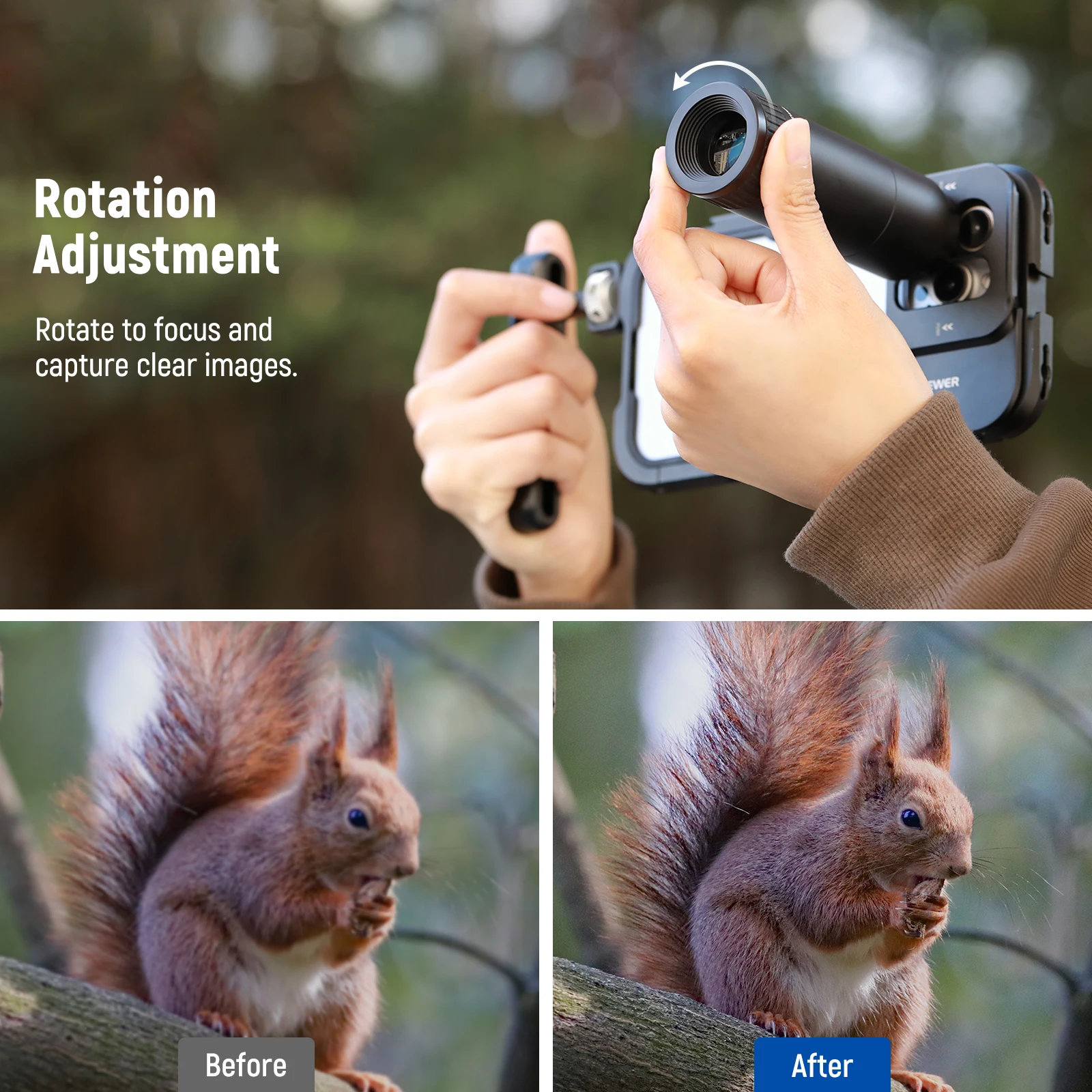 Telephoto Lens Attachment with 7X Magnification and 17mm Thread for Smartphone Users - Image 6