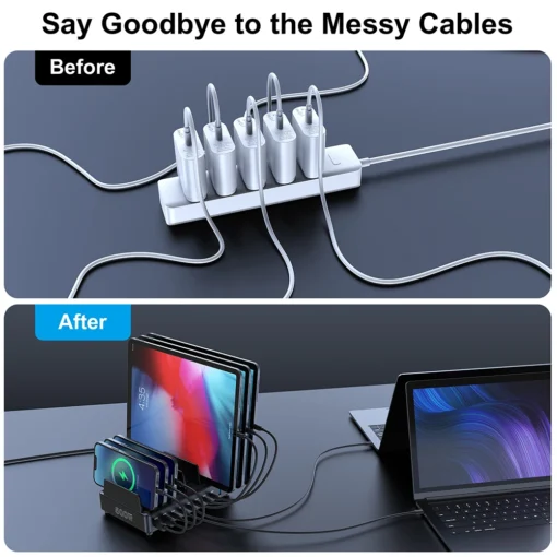 Universal 500W Multi USB C Charger with PD 100W Fast Charging for Phones, Tablets, and Laptops - Image 5