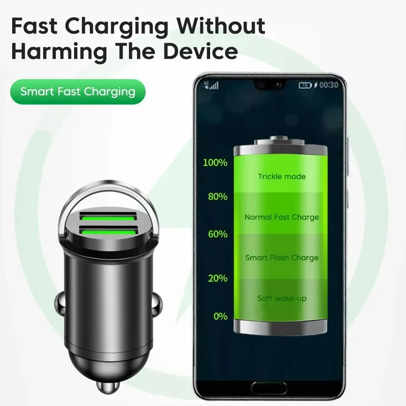 200W Fast Car Charger with Dual USB and Type-C Ports - 12-24V Adapter - Image 4
