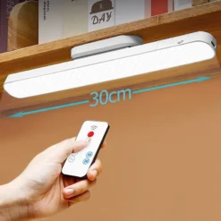 Remote LED Desk Lamp with Magnetic Design and USB Rechargeable Feature for Reading in Cabinets and Closets