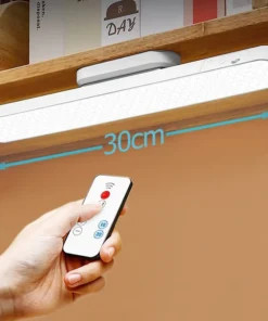 Remote LED Desk Lamp Magnetic Hanging Night Light USB Rechargeable Table Lamp 3 Colors Reading Light For Cabinet Closet Wardrobe