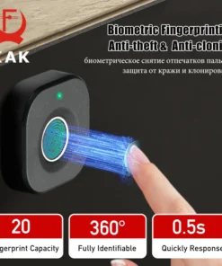 Alternative view of KAK Biometric Fingerprint Keyless Lock - Black Smart Drawer and Cabinet Security