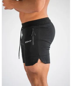 Alternative view of Men's Zip pocket sweatpants Fitness Gyms Shorts Men Summer Running Short Pants Male Jogger mesh Workout Beach sports short pants