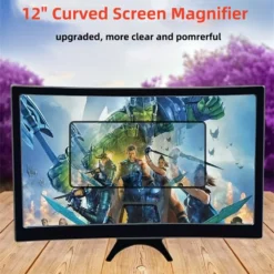 Alternative view of 3D HD Phone Screen Magnifier with Curved Design for Smartphone Users