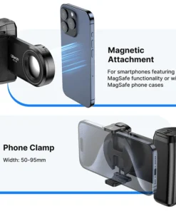Alternative view of Ulanzi MA35 Phone Camera Grip Handle MagSafe Bluetooth Shutter Smartphone Selfie Stablizer Vertical Horizontal Shooting