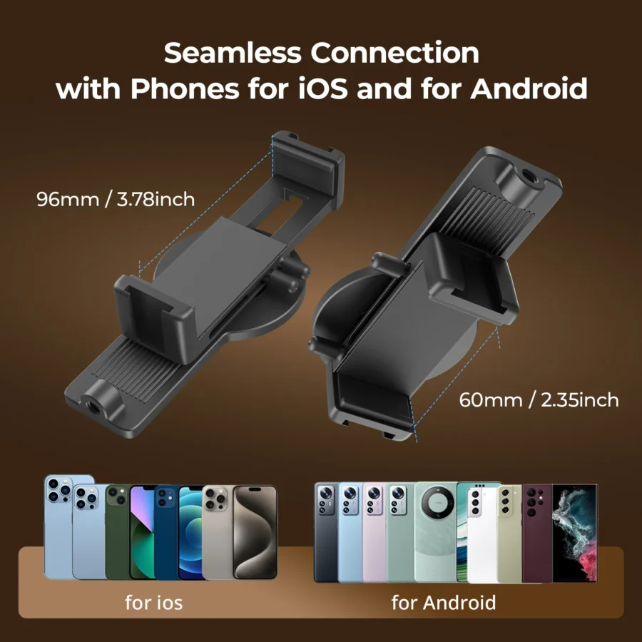 SmallRig Wireless Video Selfie Monitor Screen, Phone Vlog Kit for iPhone 17 Sync Rear Camera w/Magnetic Phone Holder Clip Remote - Image 4