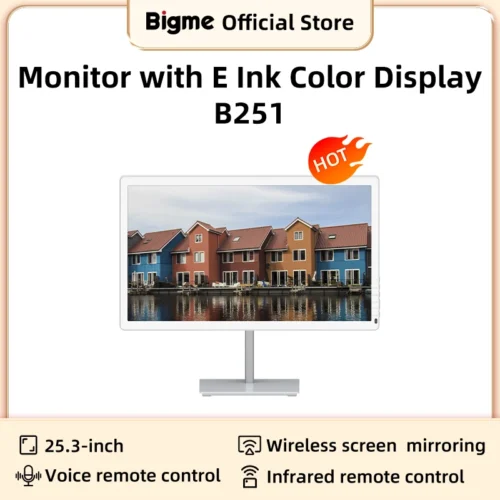 Bigme 25.3'' E-Ink Computer Monitor, 3K Eye-Friendly Display with Cold & Warm Light