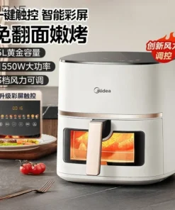 Alternative view of Midea Large Capacity Oil-Free Air Fryer with Smart Features