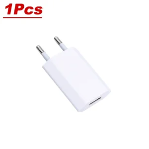 USB Wall Charger with EU Plug, 5V/1A Power Output, Ideal for Smartphones (1 to 5 Pack) - 1PCS