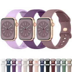 Soft Silicone Band for Apple Watch with Versatile Size Options for Various Models