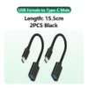 2x USB to C Cable