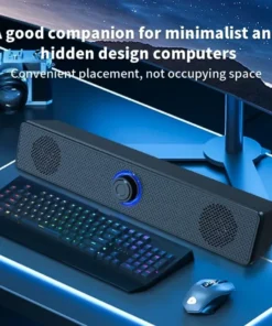 Alternative view of Bluetooth USB Soundbar Speaker for TV, PC, and Laptop – Home Theater Audio System