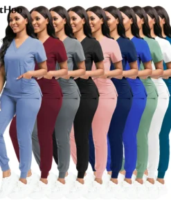 Scrubs Women Beauty SPA Uniform Pet Clinic Store Veterinary Dentistry Work Clothes Set High-quality Medical Nurse Uniform Unisex