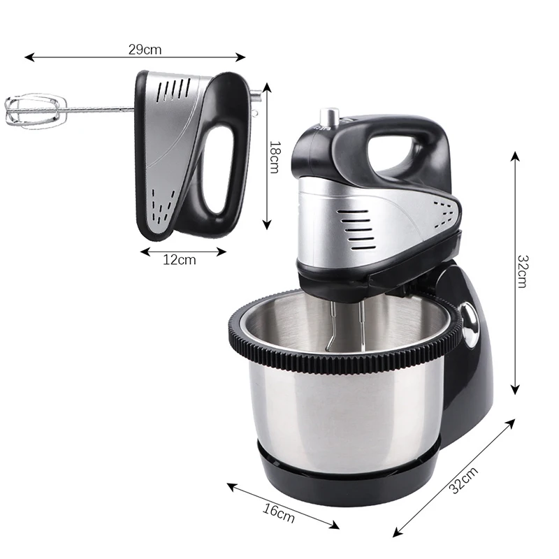 800W Stand Mixer - 5 Speed Electric Food Mixer for Cake and Dough - Image 5