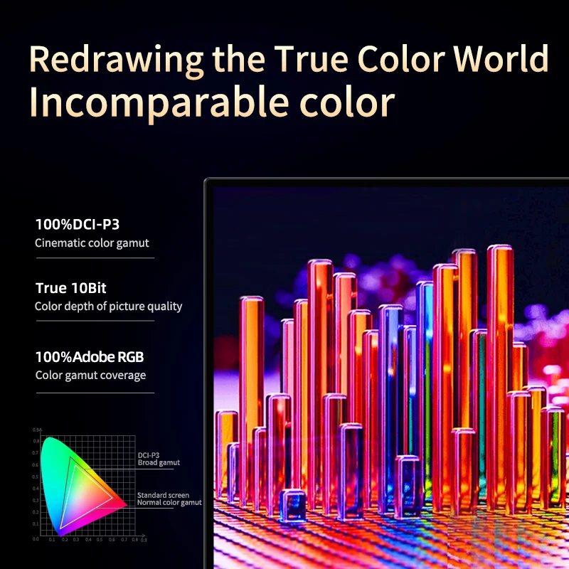 13.3" 4K OLED Touch Screen Portable Monitor with Type-C and HDMI for Mobile and Gaming - Image 4