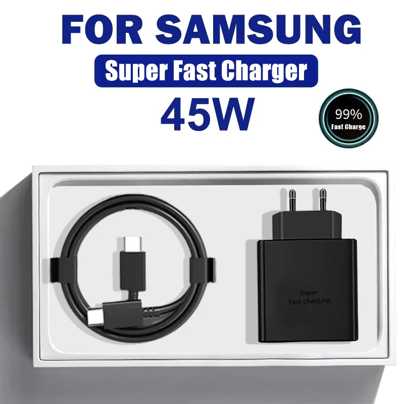 Samsung 45W USB-C Super Fast Charger with Data Cable
