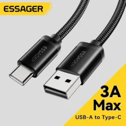 Essager USB Type C Cable 3A Fast Charging for iPhone 15, Huawei Mate 60, and Xiaomi Smartphones