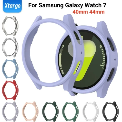 PC Case for Samsung Galaxy Watch 7 40mm 44mm Smartwatch Cover Protective Hollow Bumper All-Around for Galaxy Watch 7 Accessories