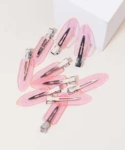 10pcs seamless fashion girl transparent hair clips, makeup facial accessory clips styling hair clips Special for real hair wigs