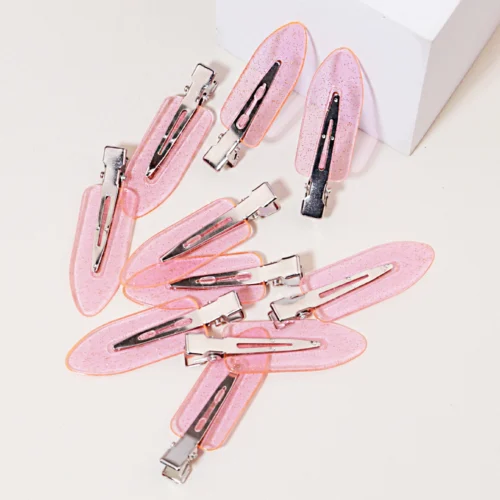 10pcs seamless fashion girl transparent hair clips, makeup facial accessory clips styling hair clips Special for real hair wigs