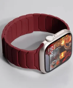 Magnetic Silicone Strap for Apple Watch Band Ultra 2 49mm 45mm 41mm Bracelet for Iwatch Series 9 8 7 6 SE 5 4 38 42mm 44mm 40mm