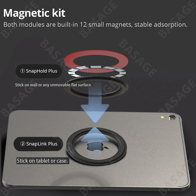 Magnetic iPad Wall Mount Holder for Home and Office - Image 4