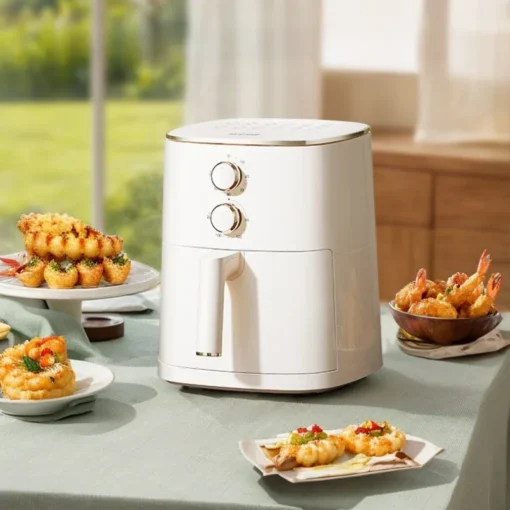 Large Capacity Air Fryer with Oil-Free Cooking and Steam Function for Healthy Meal Prep - Image 3
