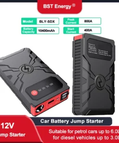 Battery Jumper Starter Portable, 800A Peak Boost Car Battery,12V Jump Starter for 6.0L Gas or 3.0L Diesel Engines,Car Jump Start