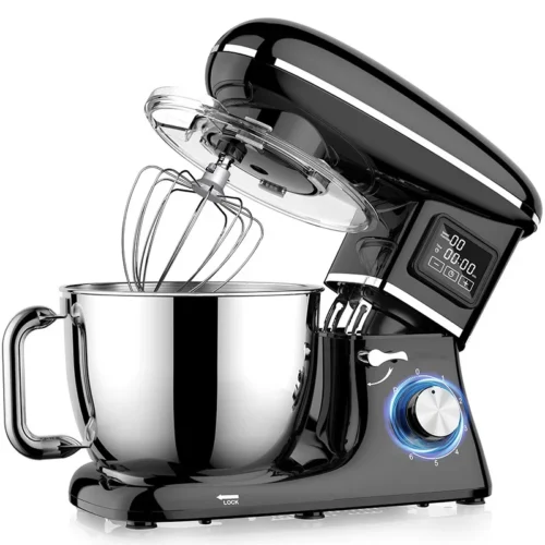 Commercial 6.5L Stand Mixer, 1500W with Stainless Steel Bowl and 6-Speed Smart Display