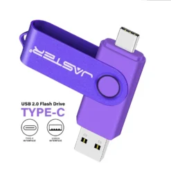 128GB USB Flash Drive with Type-C Connection and Key Chain for Convenience