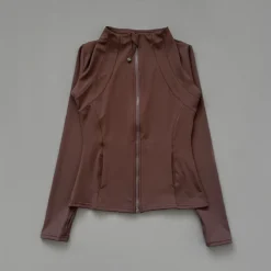 Alternative view of Quick Dry Fitness Jacket with Slim-Fit Zipper and Breathable Design for Women