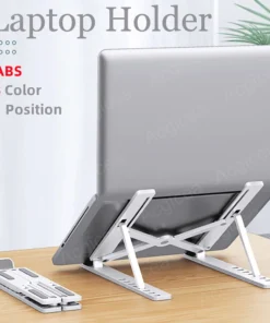 Alternative view of Portable Foldable Laptop Stand - 7 Adjustable Levels, Universal Bracket for MacBook and Tablets