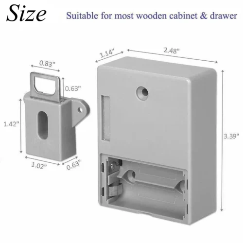Alternative view of Invisible RFID Digital Cabinet Lock - Smart Sensor Lock for Wardrobes and Drawers