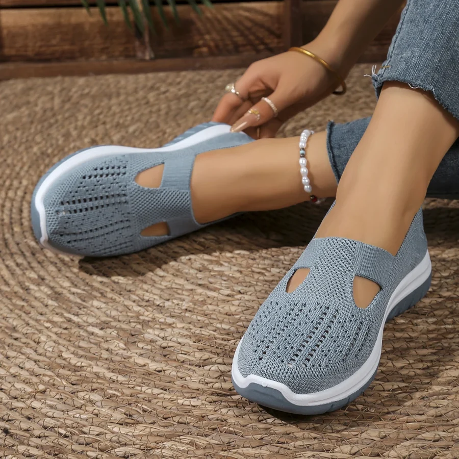 Women's Casual Sneakers - Fly-Woven Upper, Non-Slip Sole, Free Shipping - Image 5