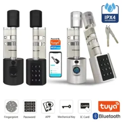Tuya Smart Fingerprint Door Lock with Keypad and Remote Control for Home and Apartment
