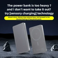 Alternative view of Wireless Magnetic Power Bank – 10,000mAh Capacity, 20W Fast Charging for MagSafe Compatible with iPhone and Xiaomi