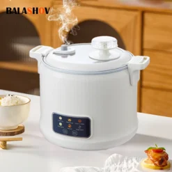 Electric Rice Cooker - 1.8L Multifunctional for Rice, Porridge, and Soup - Ideal for 1-2 People