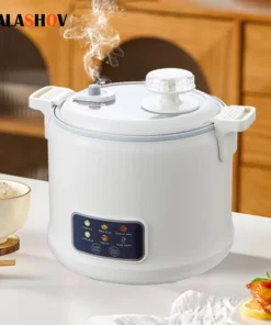 1.8L Electric Rice Cooker - Multifunctional for Rice, Porridge, and Soup - Ideal for 1-2 People