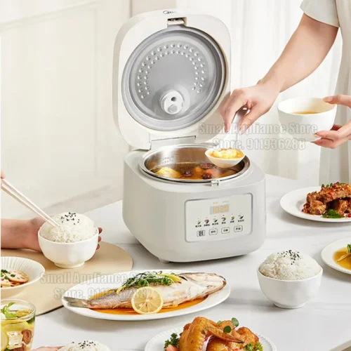 Alternative view of Midea 3L Stainless Steel Rice Cooker