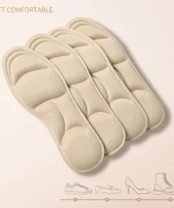 Alternative view of 4PCS 5D Massage Memory Foam Insoles Thickening Breathable Cushion Cushioning Comfort Suitable For High Heels Insoles