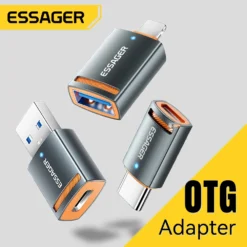 Essager USB3.0 OTG Adapter with Type-C to USB Micro Female Connector for MacBook, Xiaomi, iPhone