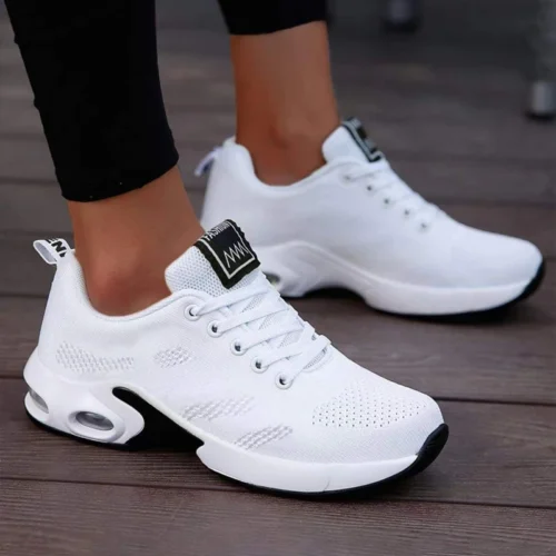 Alternative view of Women's Mesh Platform Sneakers - Breathable Chunky Casual Shoes