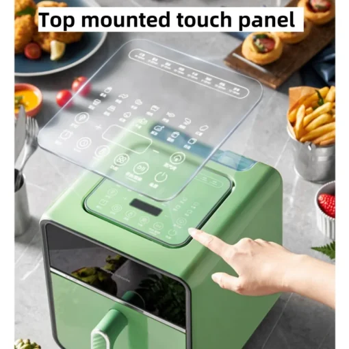 4L Air Fryer Oven with Steam Function and Metal Cavity for Versatile Cooking - Image 3