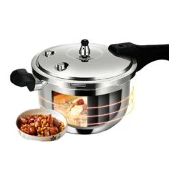 Alternative view of Heavy-Duty Pressure Cooker with 304 Stainless Steel Construction for Home and Commercial Use