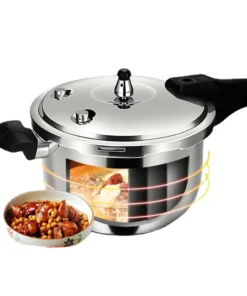 Alternative view of Heavy-Duty 304 Stainless Steel Pressure Cooker for Home and Commercial Use