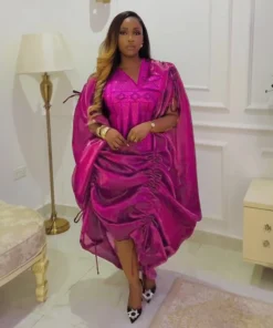 African Plus Size Dashiki Gown Set for Women - Wedding Party Kaftan Dresses