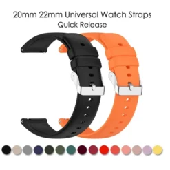 Silicone Watch Strap 20MM 22MM Universal Wristwatch Band for P22 Smartwatch and Other Watches