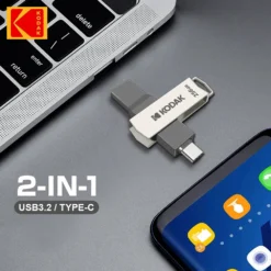 KODAK High-Speed Flash Drive - 64GB, 128GB, 32GB Storage for Smartphones and Laptops